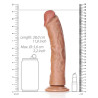 Real Rock Ultra Skin Gode Mega Curved RealRock 25 x 5.6cm Latino